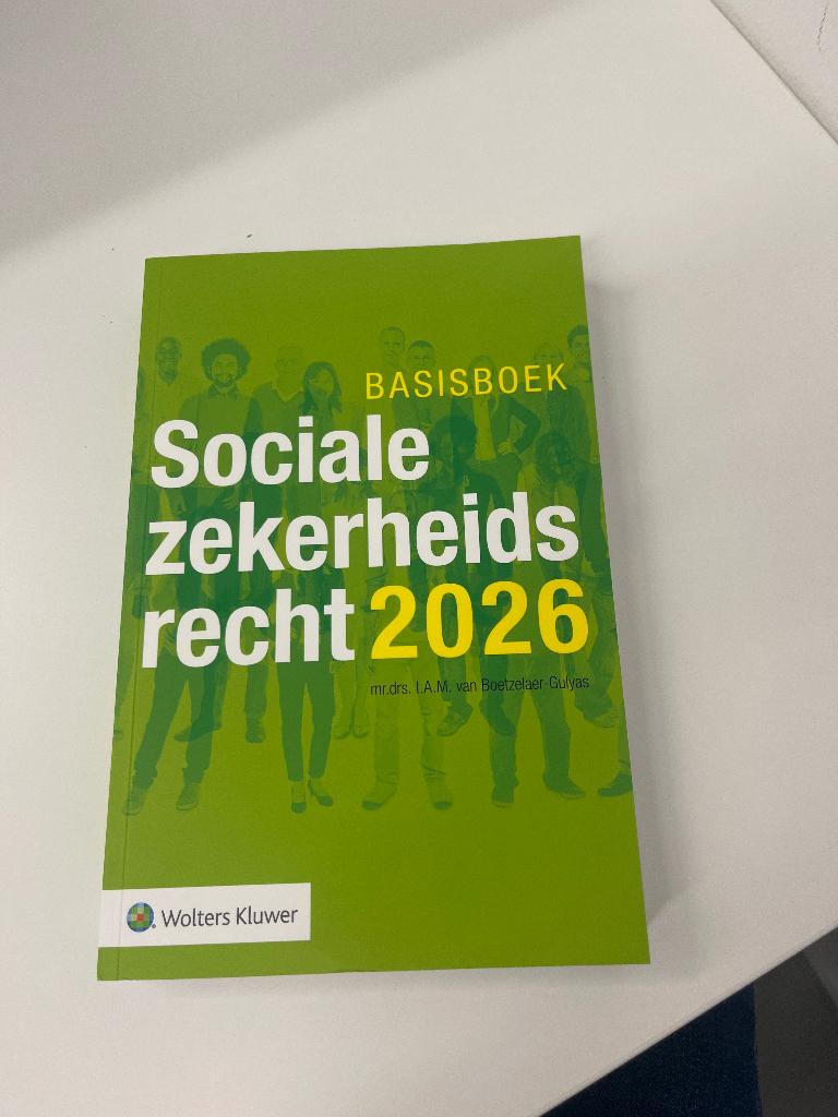 Sociale zekerheidsrecht boek 2026, Boeken, Ophalen, Zo goed als nieuw, Overige niveaus, Nederlands