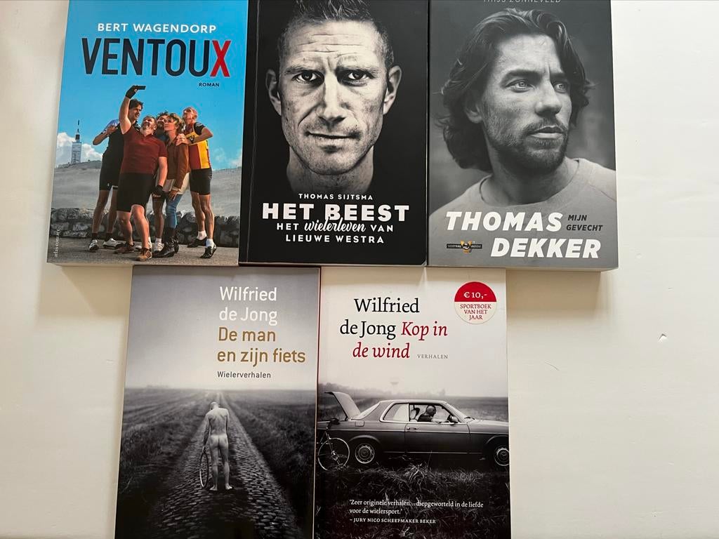 Wielerboeken: Ventoux, Het Beest, Mijn Gevecht, De Man en zi, Boeken, Sportboeken, Ophalen of Verzenden, Gelezen, Lopen en Fietsen
