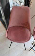 Twee roze fluwelen Velvet stoelen - Kick Collection, Gebruikt, Twee, Overige kleuren, Ophalen of Verzenden