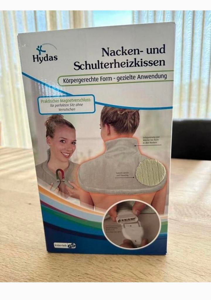 Nieuw Hydas nek- en schouderverwarmingskussen.Van €75 nu €40, Eenpersoons, Wit, Nieuw, Ophalen of Verzenden