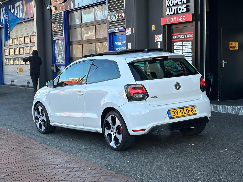 Volkswagen Polo 1.4 TSI GTI Automaat Leer Camera Pano, Auto's, Volkswagen, Euro 5, 4 cilinders, Wit, Origineel Nederlands