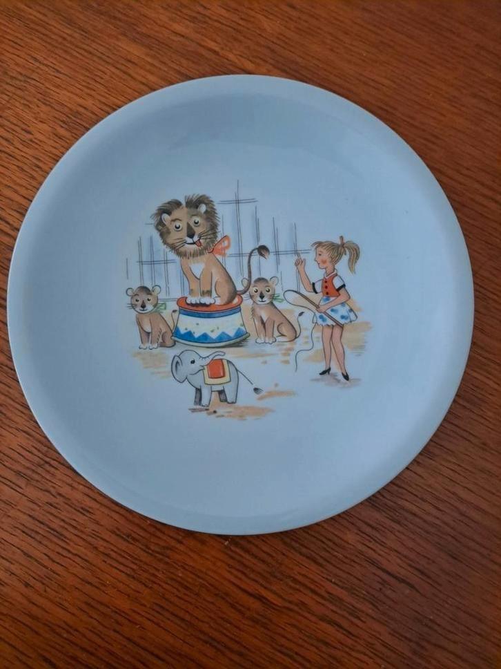 Vintage Kahila Kinderbord - Circus Thema, Antiek en Kunst, Antiek | Servies los, Ophalen of Verzenden
