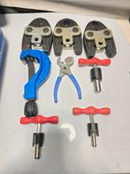 Uponor perstang persmachine set 16mm 20mm 25mm, N, Ophalen of Verzenden, Zo goed als nieuw, Uponor