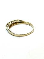 14k gouden ring met diamanten, 18 tot 19, -, -, Ophalen of Verzenden