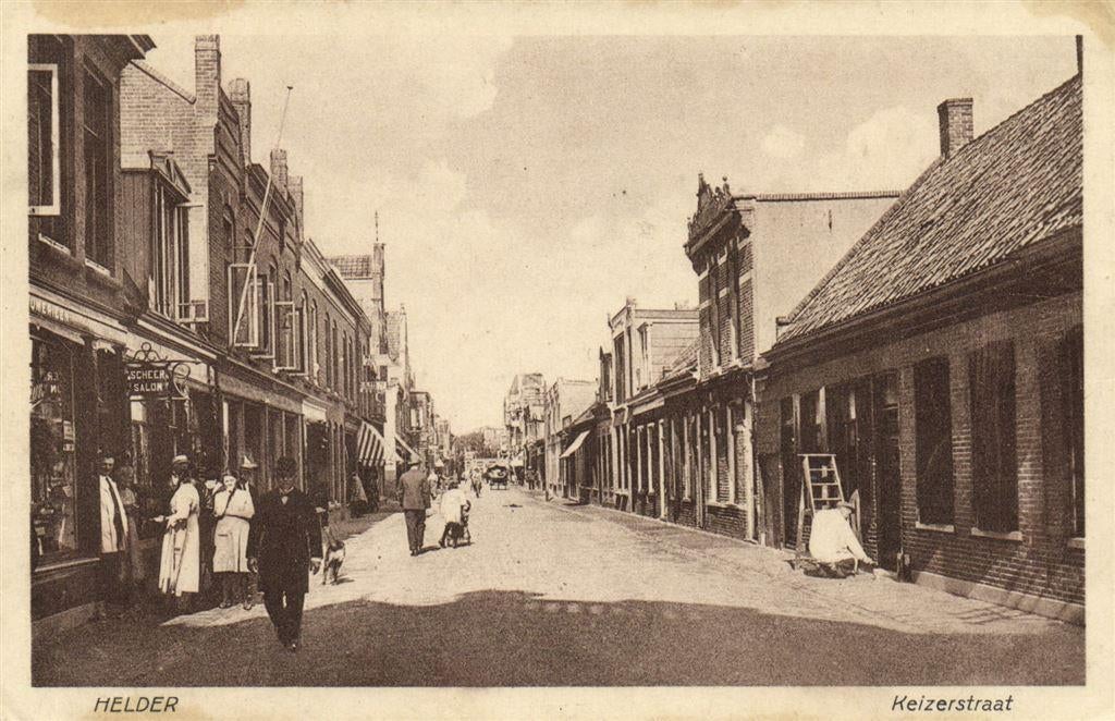 Helder - Keizerstraat - scheersalon - 1926 gelopen, Verzenden, Voor 1920, Gelopen, Noord-Holland
