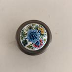 Te Koop Pillen Doosje Tin met Porselein 7.00 Weesp, Ophalen of Verzenden