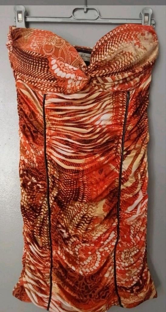 Lucas & Emma mt M strapless jurk 🧡, Kleding | Dames, Maat 38/40 (M), Oranje, Ophalen of Verzenden, Zo goed als nieuw