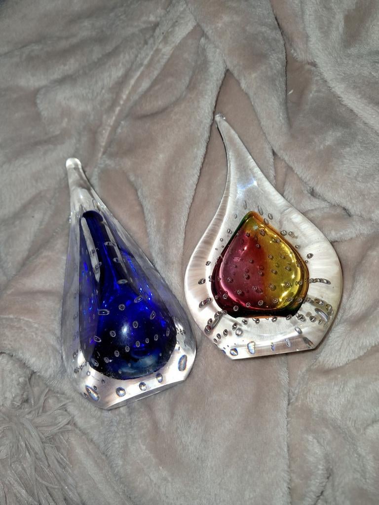 Twee glazen objecten van A. Jablonski. Gaaf, Ophalen of Verzenden