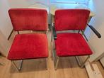 Buisframe stoelen 2x rood en 2x beige, Ophalen of Verzenden, Rood, Twee