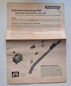 Handleiding marklin 800, Wisselstroom, Gebruikt, Märklin, Boek, Tijdschrift of Catalogus