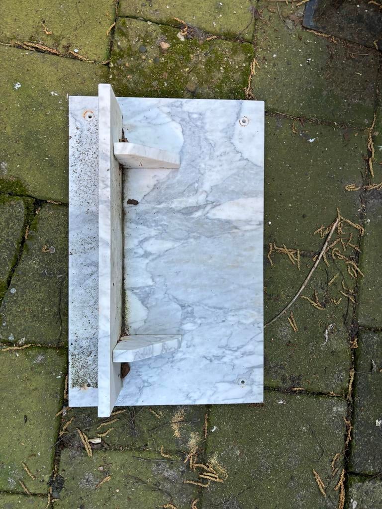 Marmeren plank met steunen - Amsterdam, Ophalen, Gebruikt