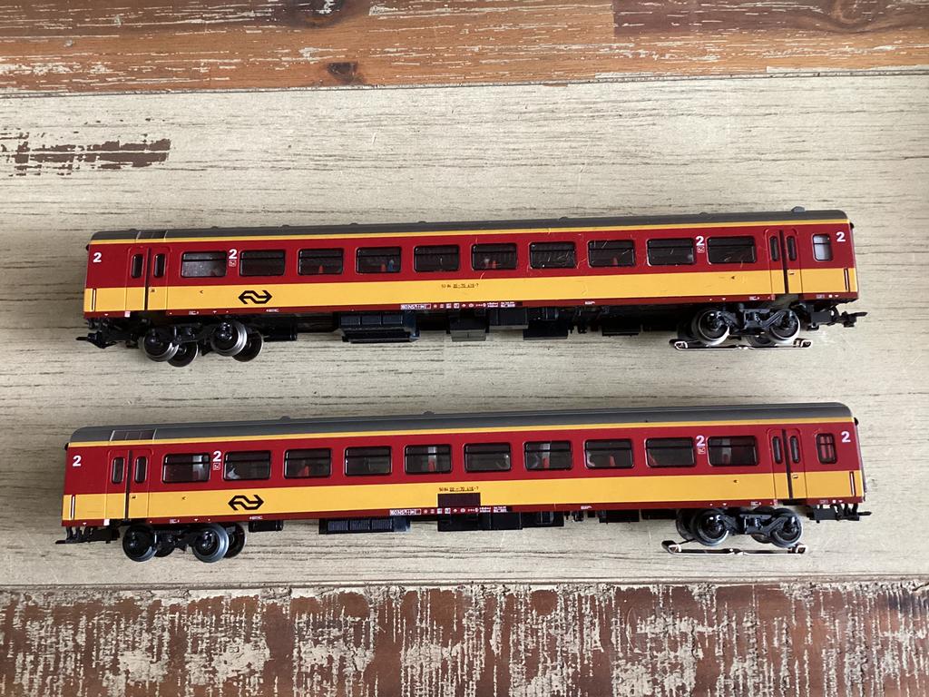 Marklin HO ICR Benelux 4263.     2 rijtuigen 2e klas., Wisselstroom, Ophalen of Verzenden, Märklin, Gebruikt