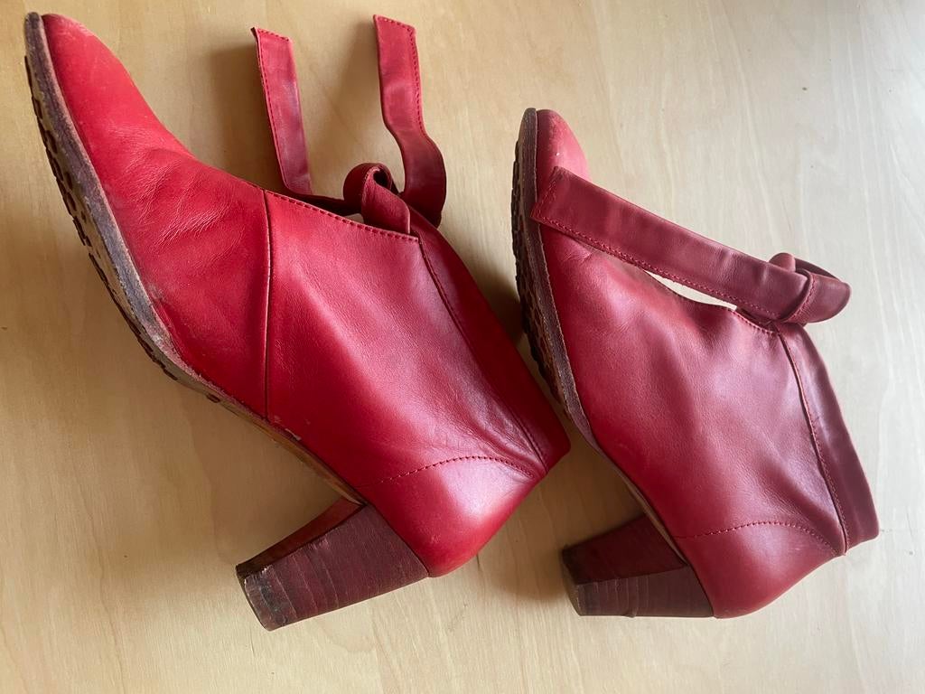 Kop en Staart enkellaarsjes maat 37, Kleding | Dames, Lage of Enkellaarzen, Ophalen of Verzenden, Gedragen, Rood