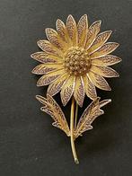 Filigraan broche met bloemdesign, Ophalen, Overige materialen, 4 tot 7 cm, Gebruikt