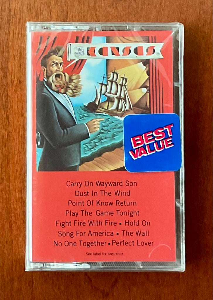 KANSAS - The Best Of Kansas Cassette Cassettebandje GESEALD, Cd's en Dvd's, Cassettebandjes, 1 bandje, Ophalen of Verzenden, Origineel
