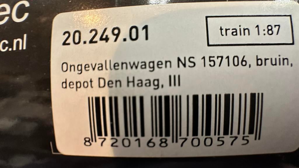 Artitec ongevallenwagen Den Haag 20.249.01, Ophalen of Verzenden, Zo goed als nieuw, Gelijkstroom of Wisselstroom, Overige merken