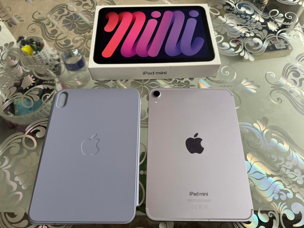 iPad mini 17 pro 256 GB Wifi-Cellulair 5G e-sim inruilen mog, Zo goed als nieuw, Grijs, Wi-Fi en Mobiel internet, Apple iPad Mini