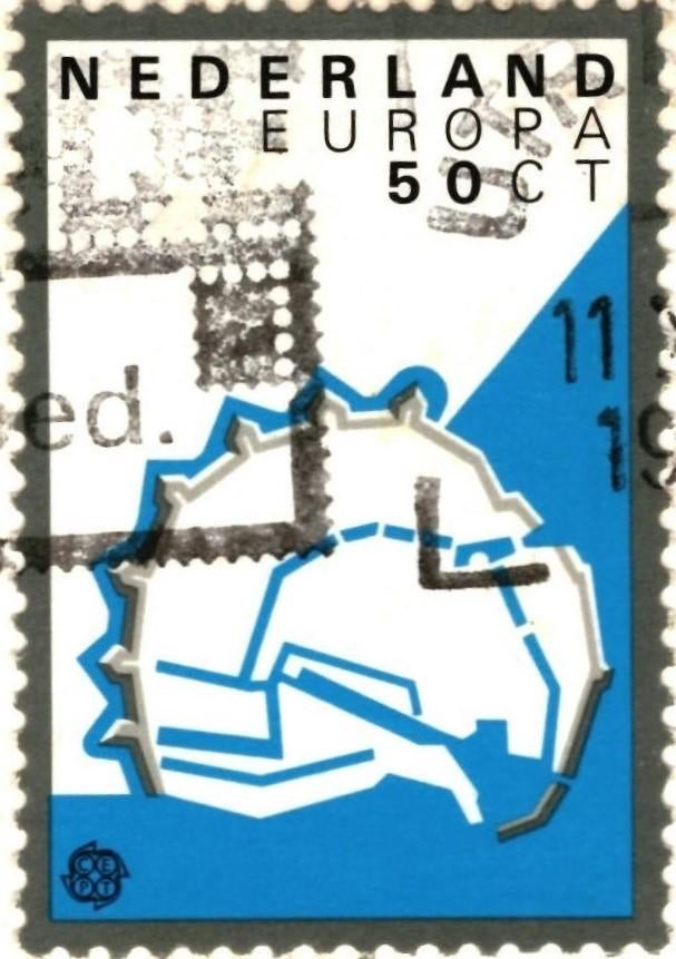 948235 Koudekerk a d Rijn 1982 ZH Den Toll Gelopen met zegel, Verzamelen, Ophalen of Verzenden, 1980 tot heden, Gelopen, Zuid-Holland