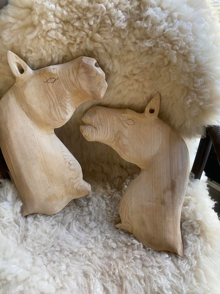 Paarden kop houtsnijwerk, Dieren en Toebehoren, Paarden en Pony's | Overige Paardenspullen, Ophalen of Verzenden, Nieuw, Overige soorten