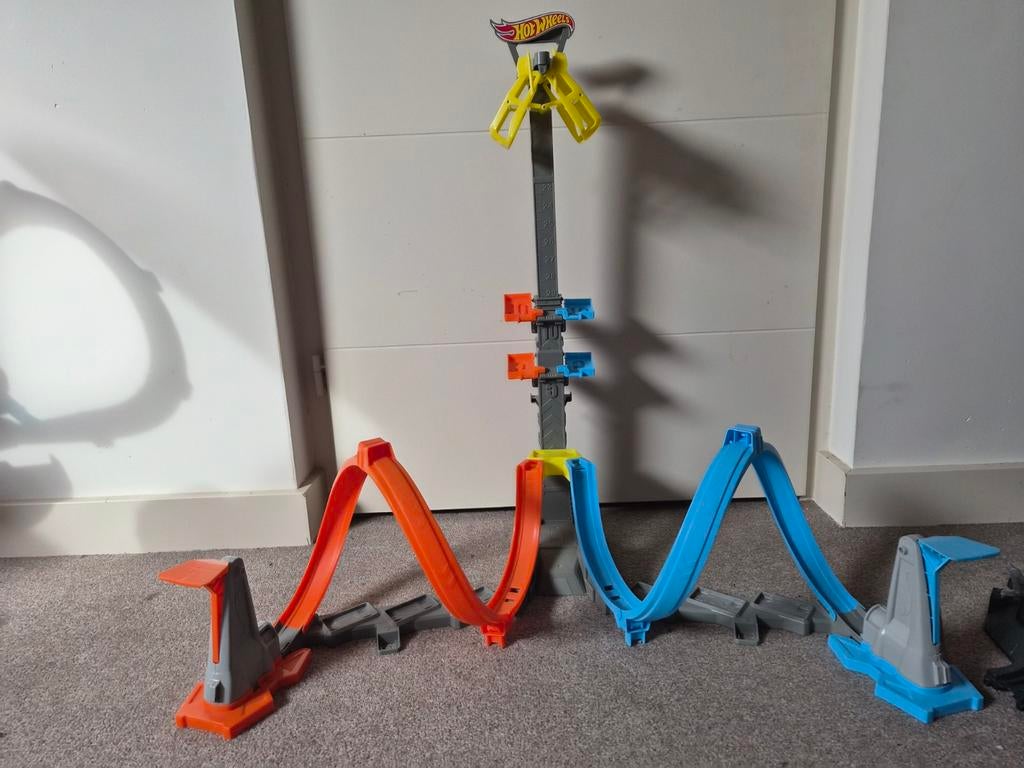 Hot Wheels Action - Loop & Lanceer Speelset Racebaan, Ophalen of Verzenden, Handmatig, Hot Wheels