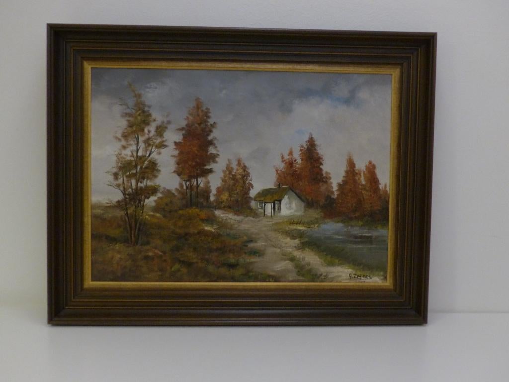 Schilderij A. Zagers, Ophalen