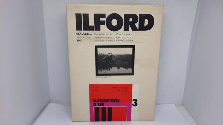 Vintage Ilford Ilfospeed Medium 180 Grade 3 Foto Papier, Audio, Tv en Foto, Fotografie | Fotopapier, Nieuw, Ophalen of Verzenden
