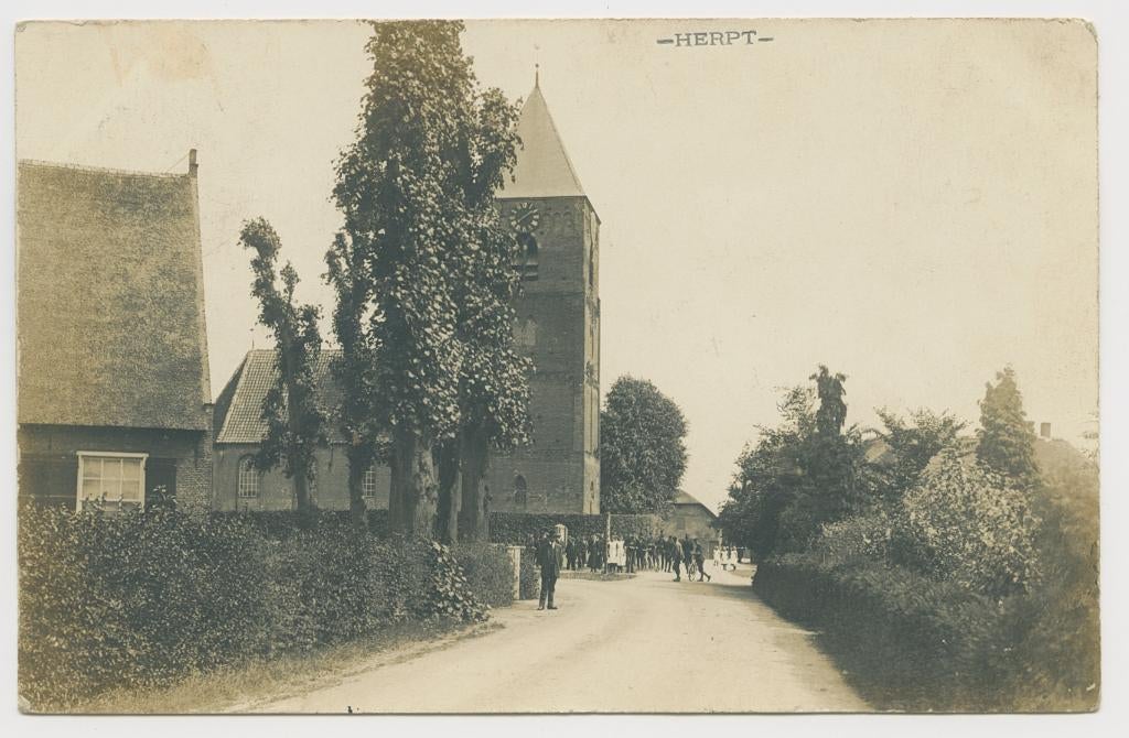 Herpt bij Heusden fotokaart mobilisatie, Verzenden, Voor 1920, Gelopen, Noord-Brabant