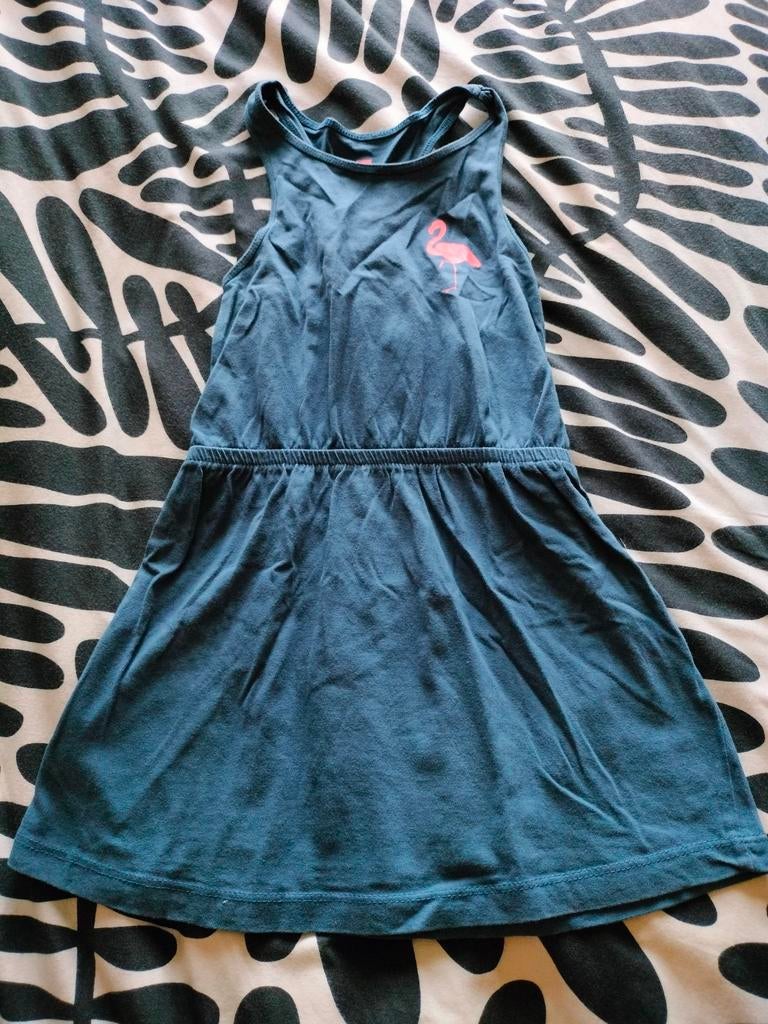 Jurk Hema flamingo 110/116, Kinderen en Baby's, Kinderkleding | Maat 110, Gebruikt, Meisje, Ophalen of Verzenden, Jurk of Rok
