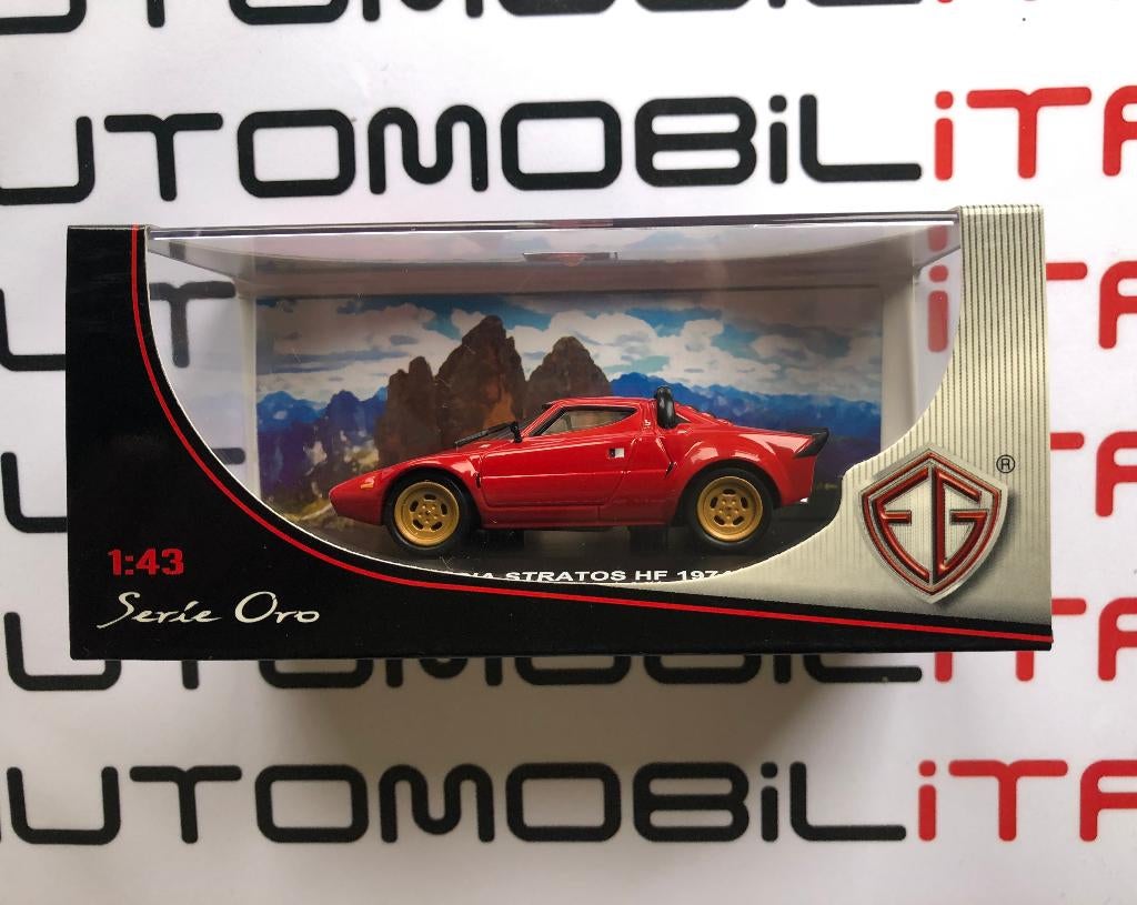 Lancia Stratos HF rosso 1974 Edison Giocattoli 1:43, Ophalen of Verzenden, Nieuw, Auto, Overige merken