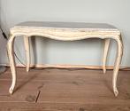 Franse antieke salontafel hout met marmer, Huis en Inrichting, Tafels | Sidetables, Ophalen, Overige materialen, Gebruikt, 50 tot 100 cm