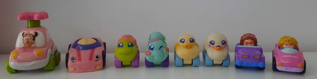 Leuke set gebruikte speelgoedautootjes voor meisjes, Kinderen en Baby's, Speelgoed | Speelgoedvoertuigen, Ophalen of Verzenden
