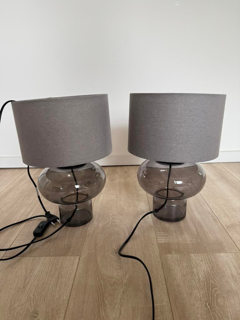 Nachtlampjes Jysk, Huis en Inrichting, Lampen | Tafellampen, Ophalen, Zo goed als nieuw, Minder dan 50 cm