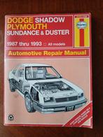 Haynes Dodge Shadow/Plymouth Sundance & Duster, Ophalen of Verzenden