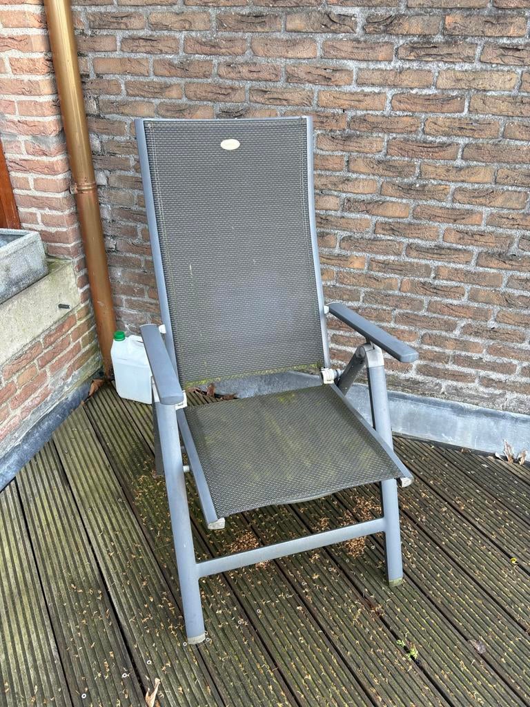 Hartman tuinstoel, Ophalen, Gebruikt, Aluminium, Verstelbaar