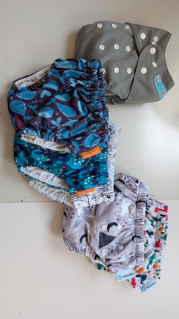 6 wasbare luiers: Happy Flute, Happy Bear, Alva Baby, Kinderen en Baby's, Kinderspulletjes, Nieuw, Ophalen