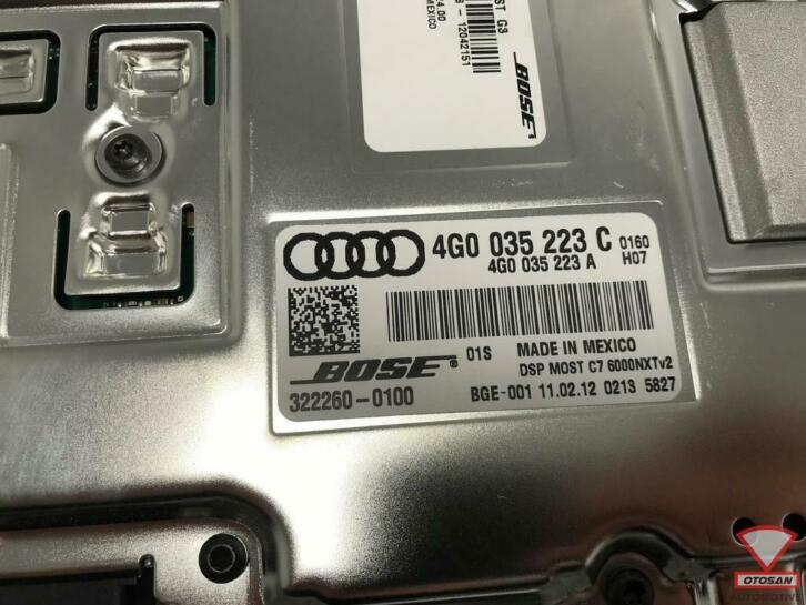 audi a6 a7 4g a8 4h bose versterker 4g0035223c, Auto-onderdelen, Gebruikt, AUDI AG, Auto-Union-Strasse 1
85045  Ingolstadt, DE
