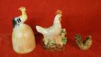 Verzameling van 3 kippen keramiek, Ophalen of Verzenden, Gebruikt