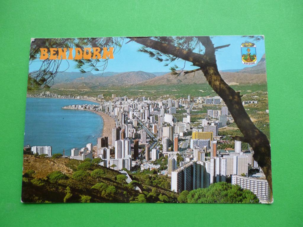 ansichtkaart Benidorm Vista Panorámica Spanje, Ophalen of Verzenden, 1980 tot heden, Gelopen, Spanje