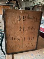 Oude houten theekist, Ophalen, Gebruikt, 50 tot 100 cm, 50 tot 75 cm