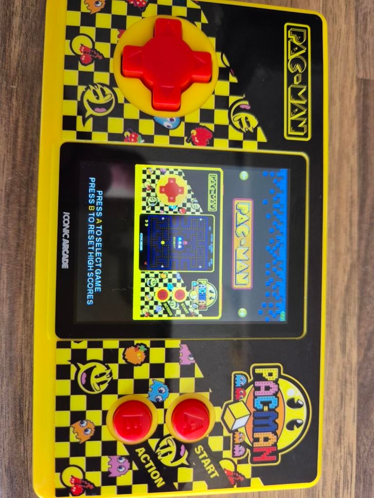 Pac-Man Iconic Arcade Mini Game Console, Spelcomputers en Games, Games | Overige, Puzzel en Educatief, 1 speler, Ophalen of Verzenden