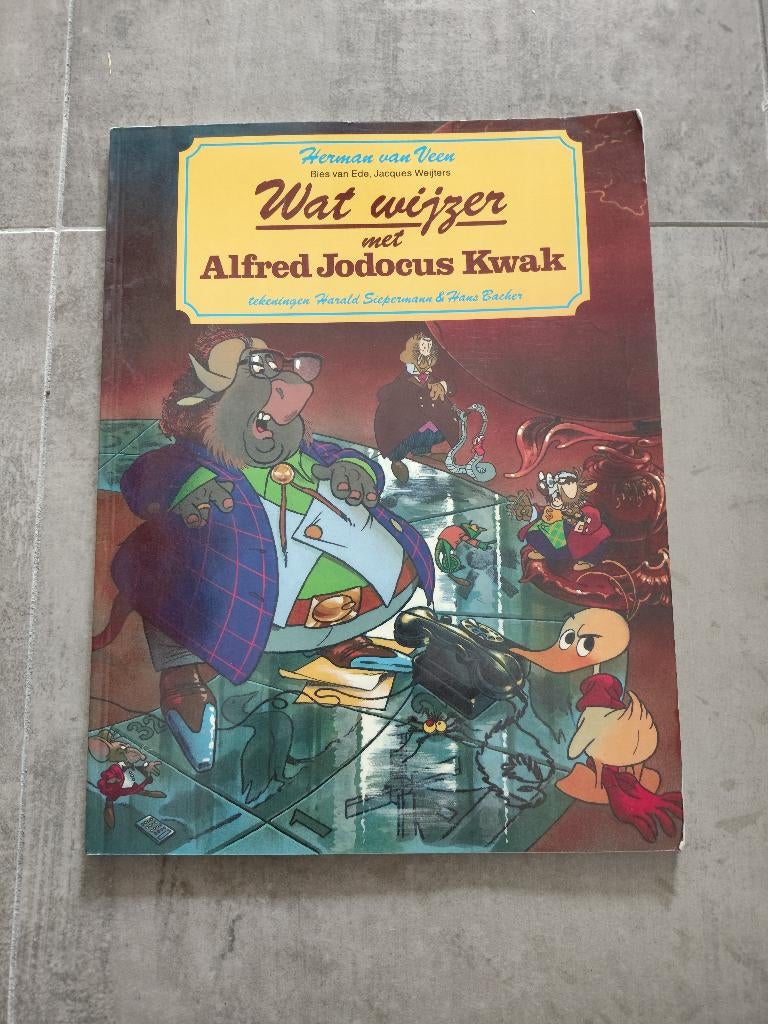 Wat wijzer met Alfred Jodocus Kwak in nette staat, Eén stripboek, Ophalen of Verzenden, Zo goed als nieuw