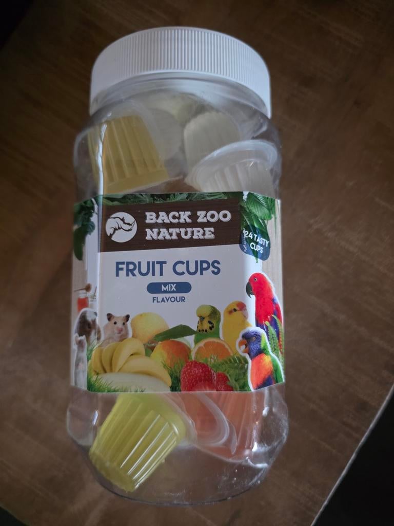 Fruitcups met cuphouder, Ophalen, Vogel