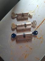 Cilindersloten 3x, Ophalen of Verzenden, Rvs, Slot