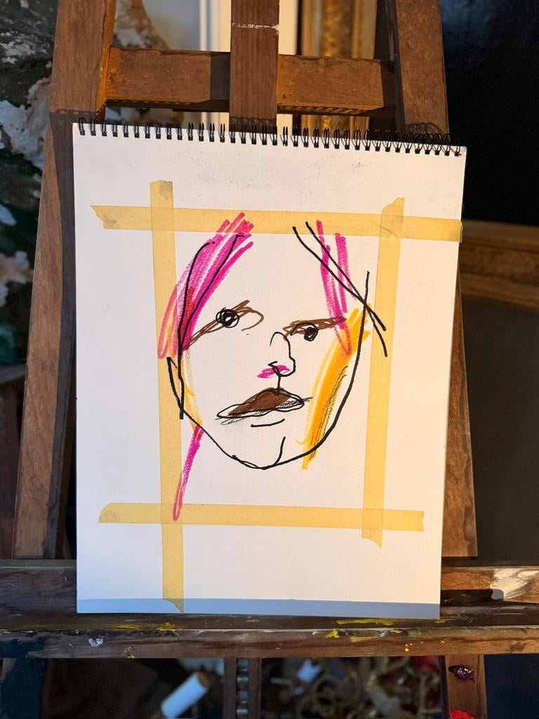 Schetsboek van Herman Brood + het laatst bekend kunstwerk!, Antiek en Kunst, Kunst | Schilderijen | Modern, Ophalen of Verzenden