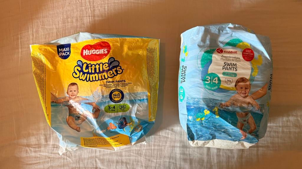 Zwemluiers kruidvat, huggies en babywell, Ophalen of Verzenden, Nieuw, Jongetje of Meisje, Zwemluier