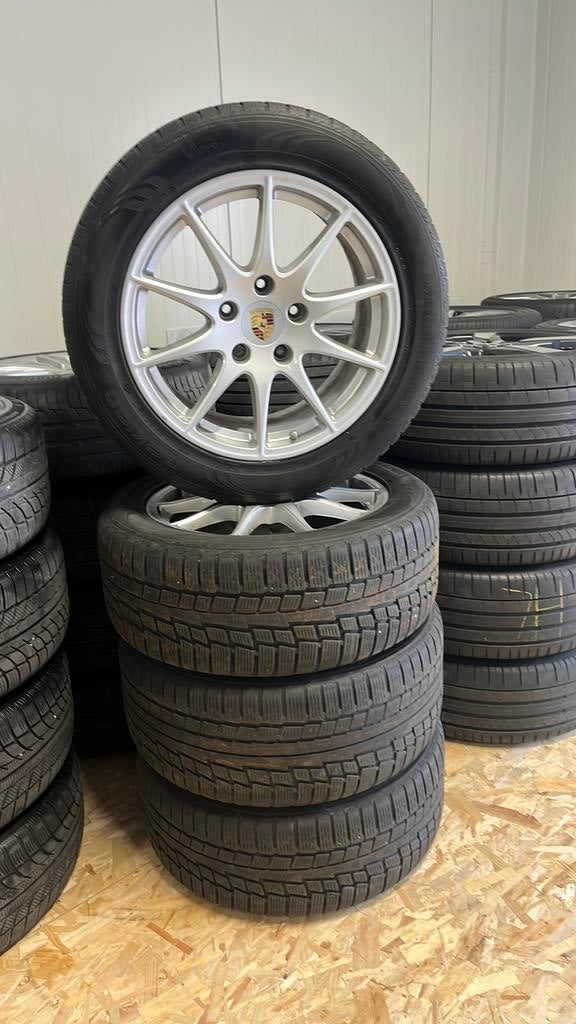 Porsche panamera velgen met winterbanden 18 inch, Auto-onderdelen, Banden en Velgen, Ophalen, 18 inch, Winterbanden, Banden en Velgen