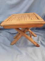 Inklapbaar klein bamboe tafeltje, Ophalen of Verzenden, Rechthoekig, Minder dan 55 cm