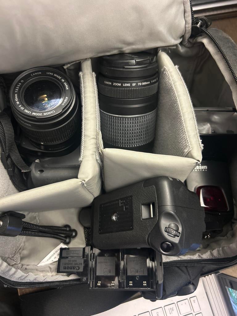 Canon 400D met 2 lenzen, Gebruikt, Spiegelreflex, Canon, Ophalen of Verzenden