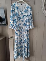 NIEUW blauw wit gebloemde jurk maat XL wijde mouw, Blauw, Maat 46/48 (XL) of groter, Nieuw, Ophalen of Verzenden