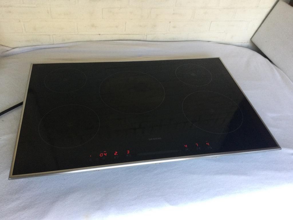 Siemens inductie kookplaat 80cm en 5 kookzones, Witgoed en Apparatuur, Kookplaten, Ophalen, Zo goed als nieuw, Inbouw, Inductie